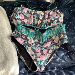 Floral bathing suit